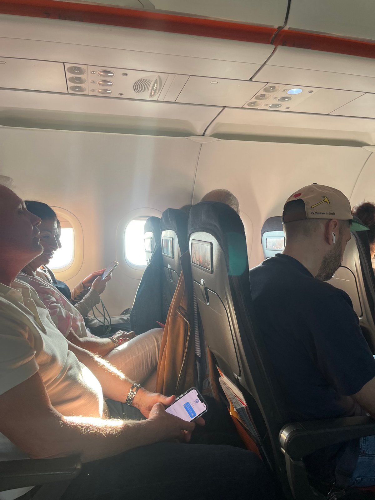 Traveler documents departure journey at Lyon airport