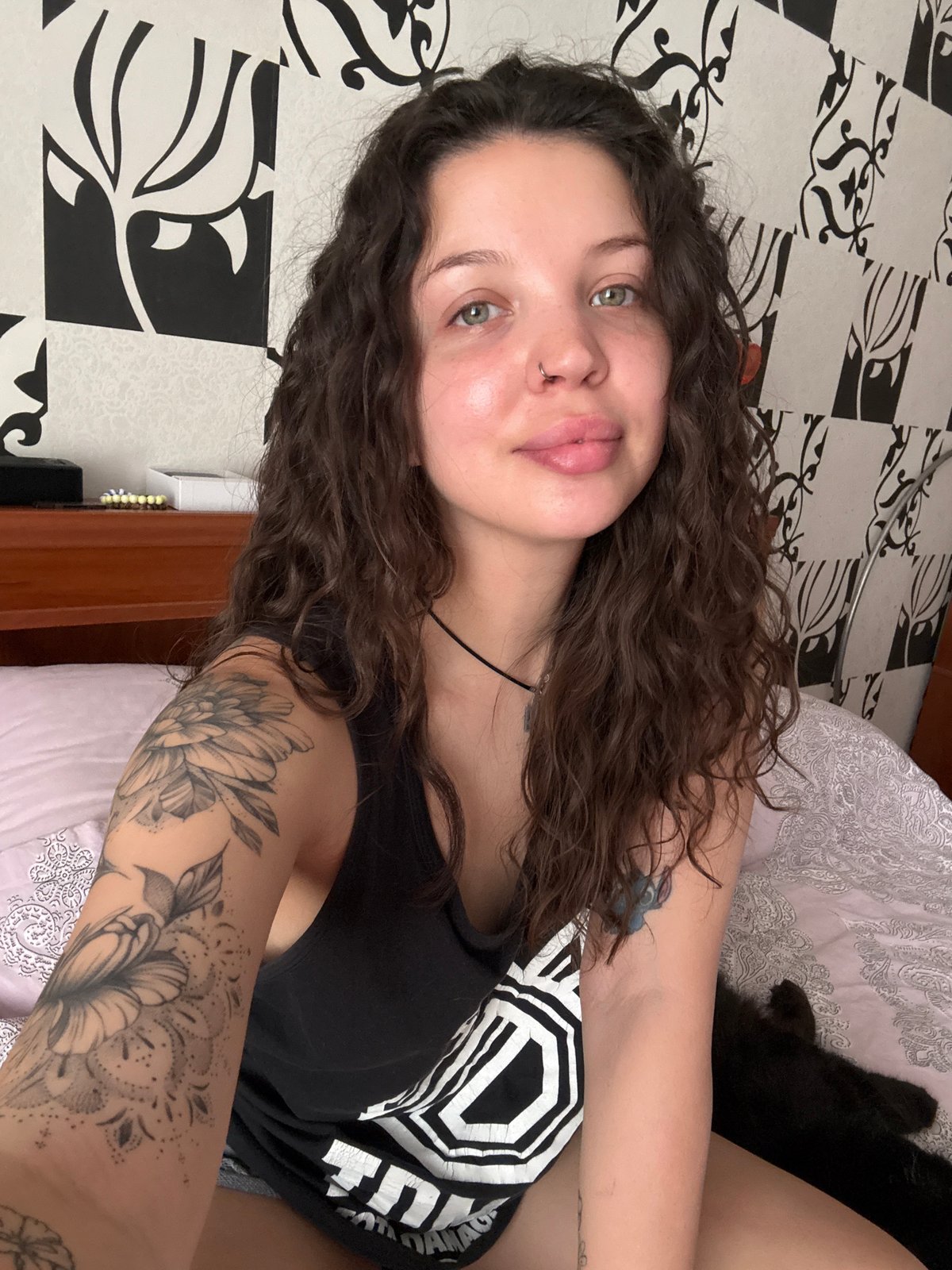 Casual bedroom selfie session in Odesa, Ukraine