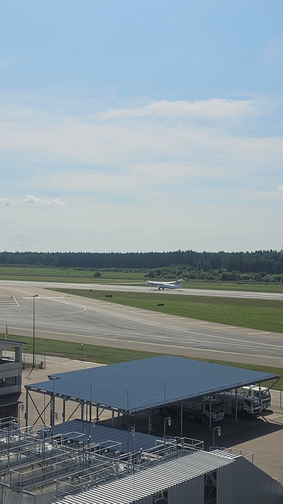 Wizz Air A320 taxiing at Tallinn Airport, July 2026