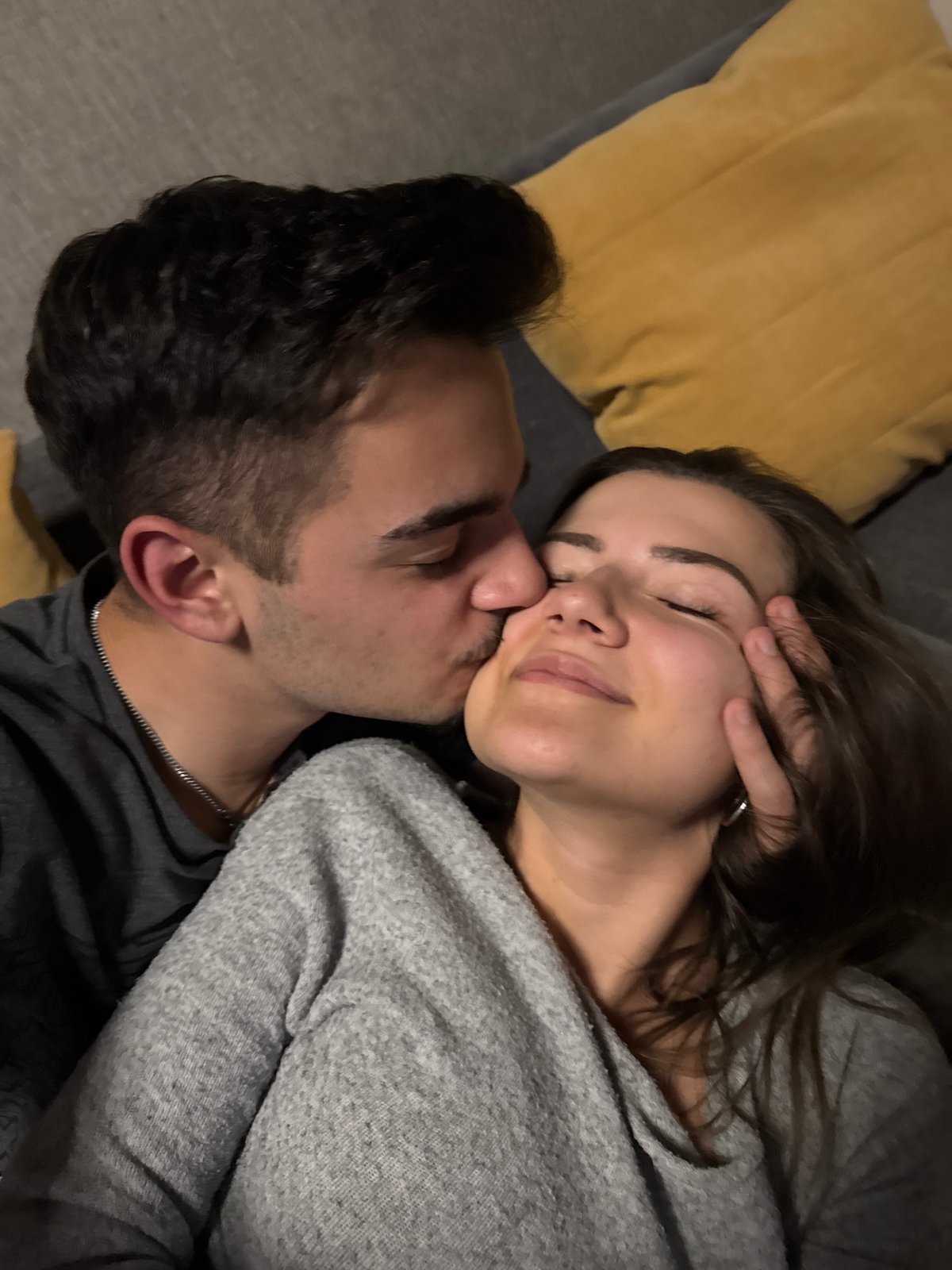 Young couple shares intimate evening moments in Sofia