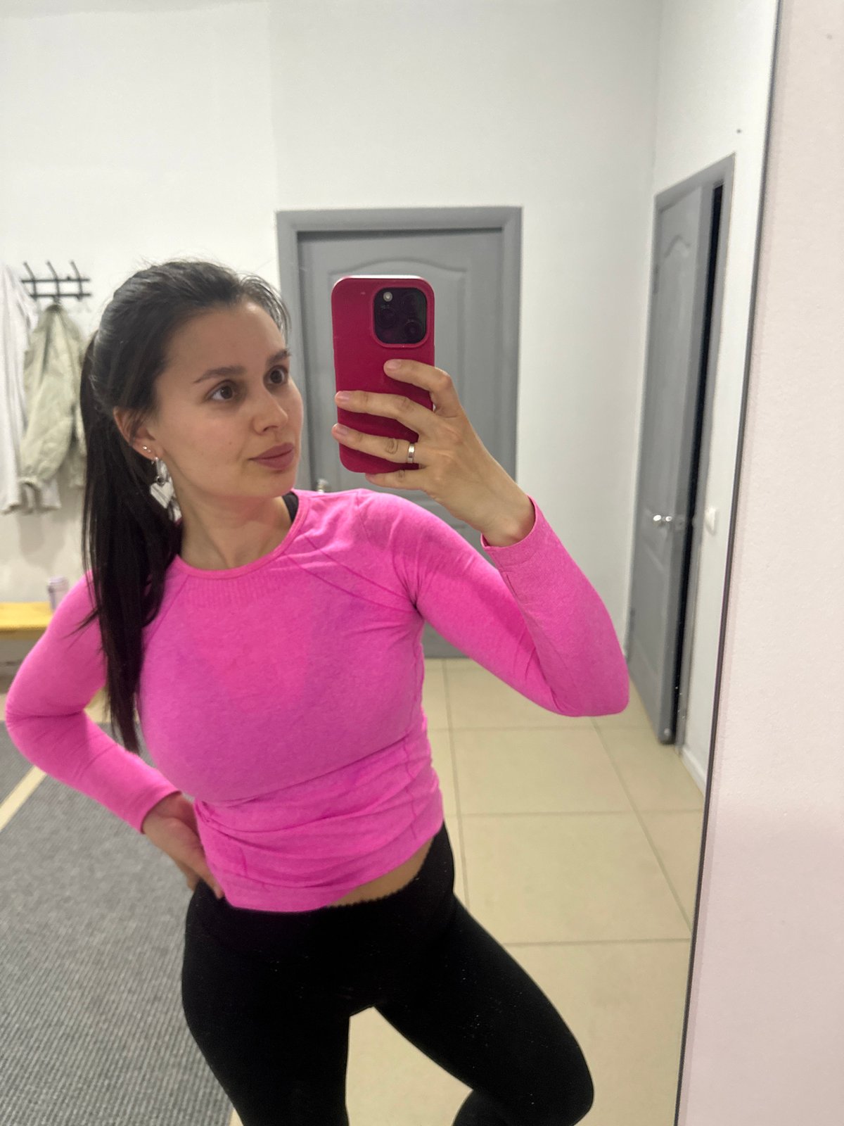 Woman documents daily activities through selfies in Chaikovsky, Russia