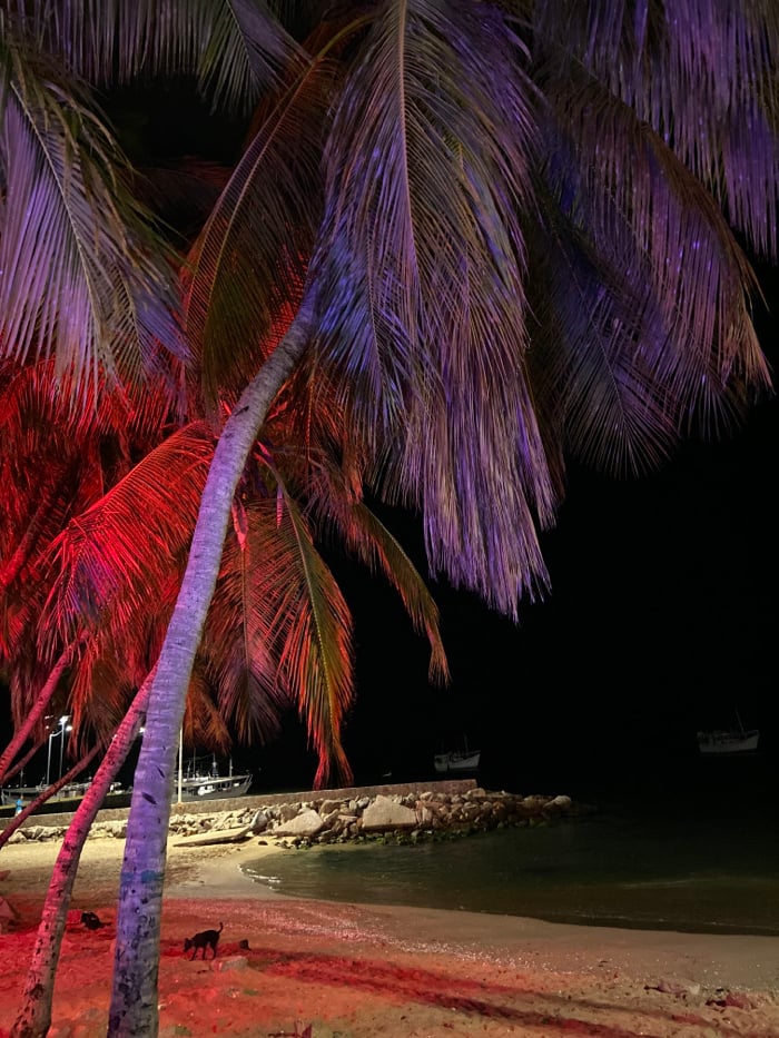 Evening memories captured at Juan Griego harbor and beach