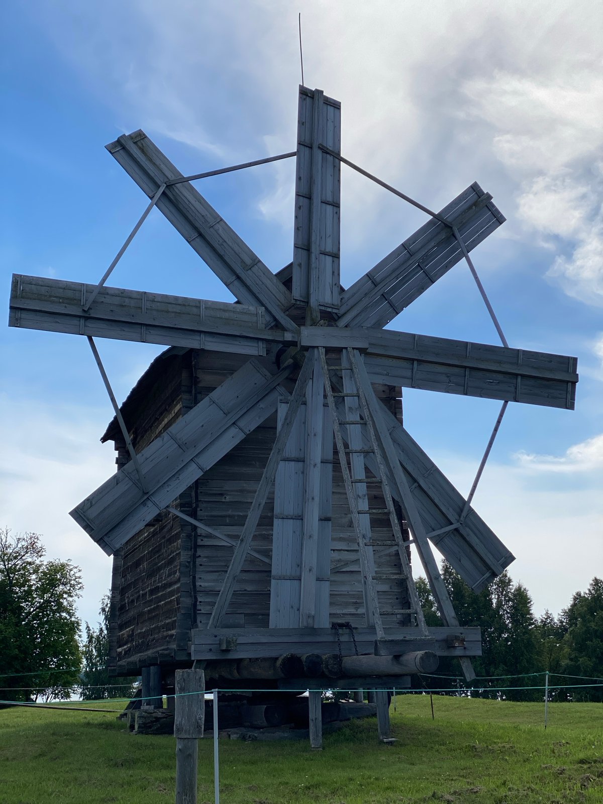 Kizhi Island's wooden churches and traditional crafts on a summer morning