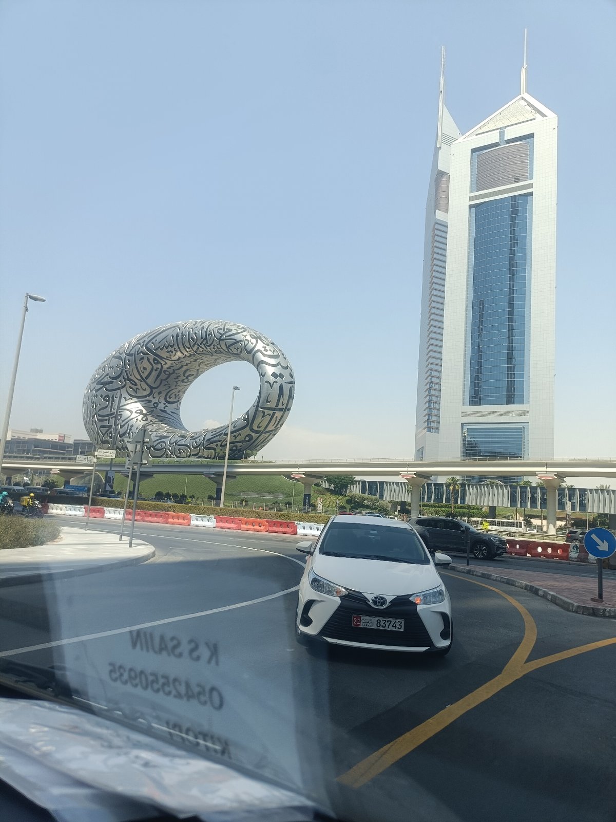 Multiple angles on Dubai's modern cityscape and architecture