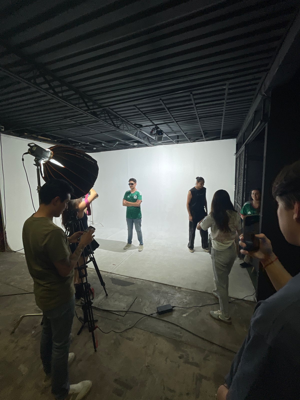 Professional photo shoots documented at Mexico City studios