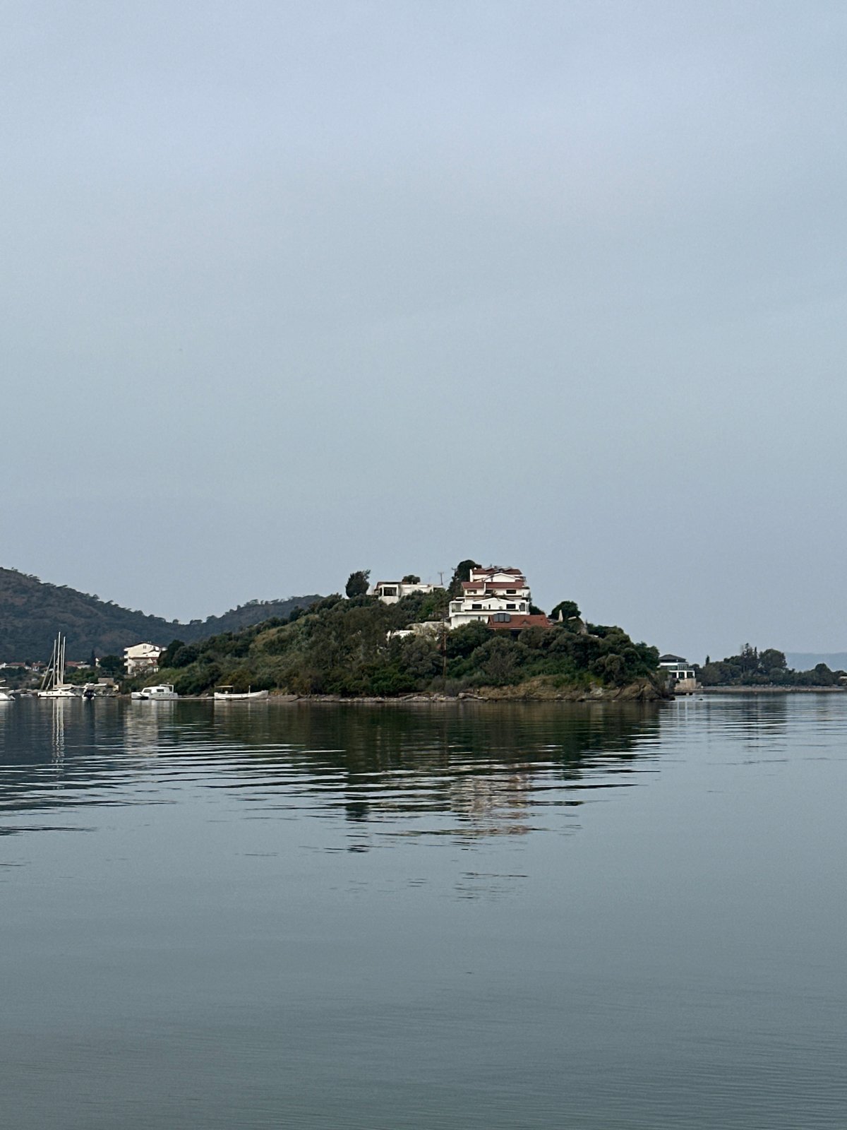 Early morning hike documented through selfies in Fethiye waterfront