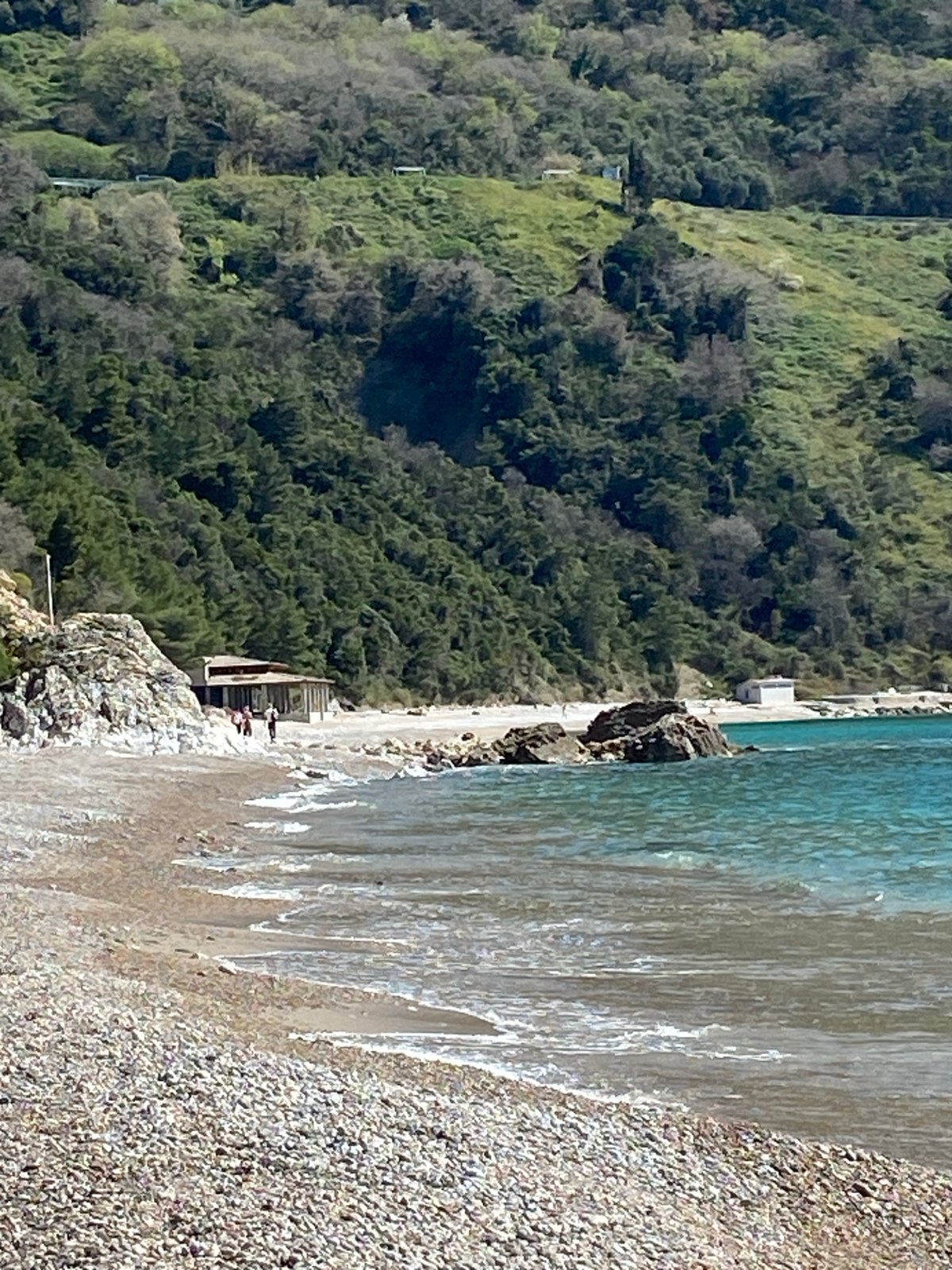 Beach day captured in Prijevor, Montenegro