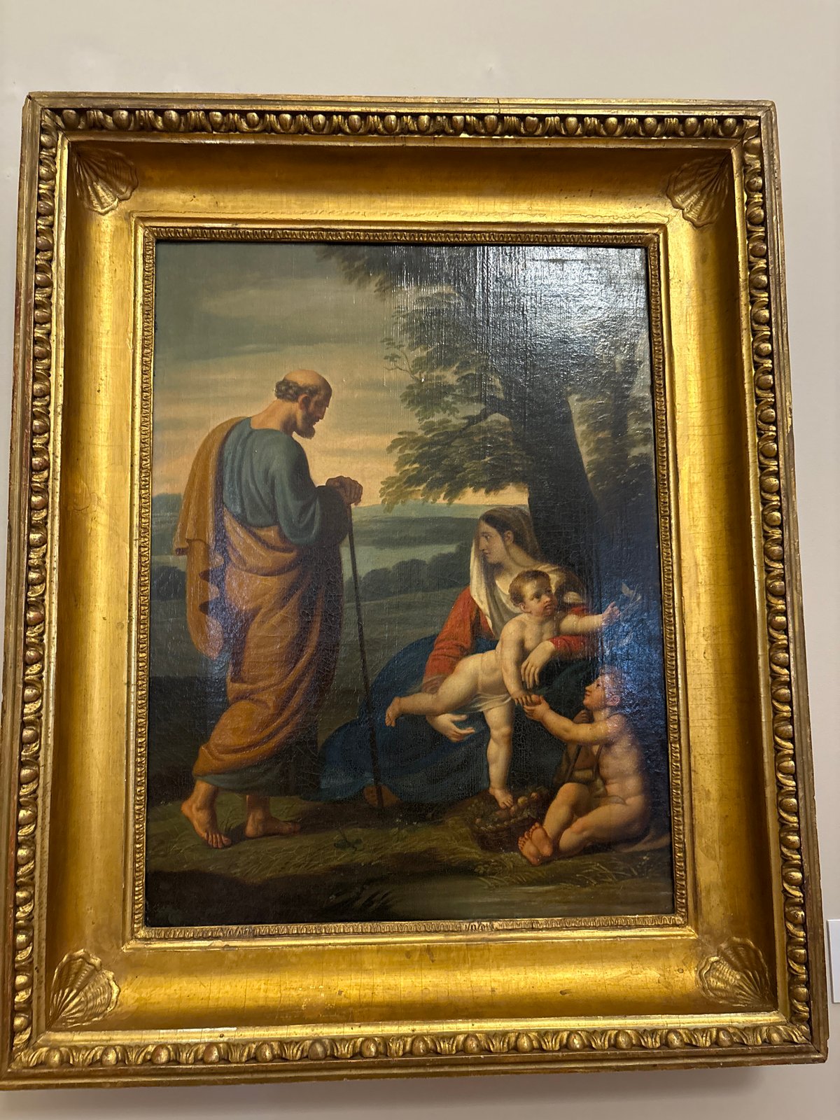 Gallery visitor documents three classical paintings in Saint Petersburg