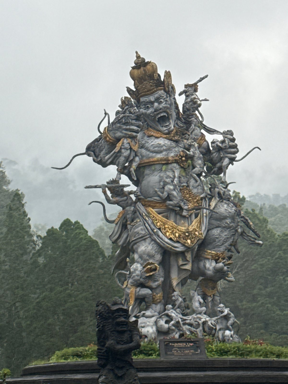 Garuda Wisnu Kencana statue photographed in Bedugul Indonesia