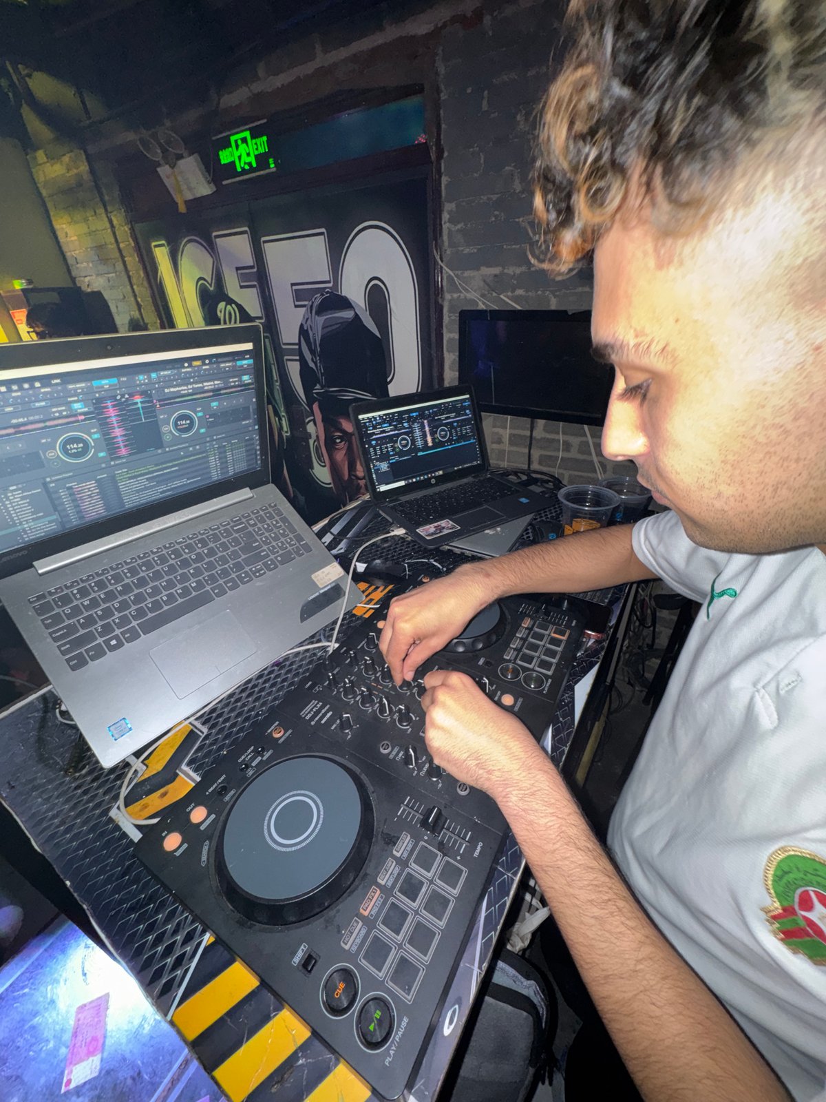 DJ performs at club gathering in Linghe, China