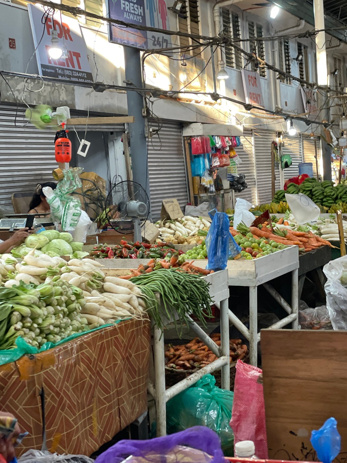 Morning market activity documented across Davao City produce stalls