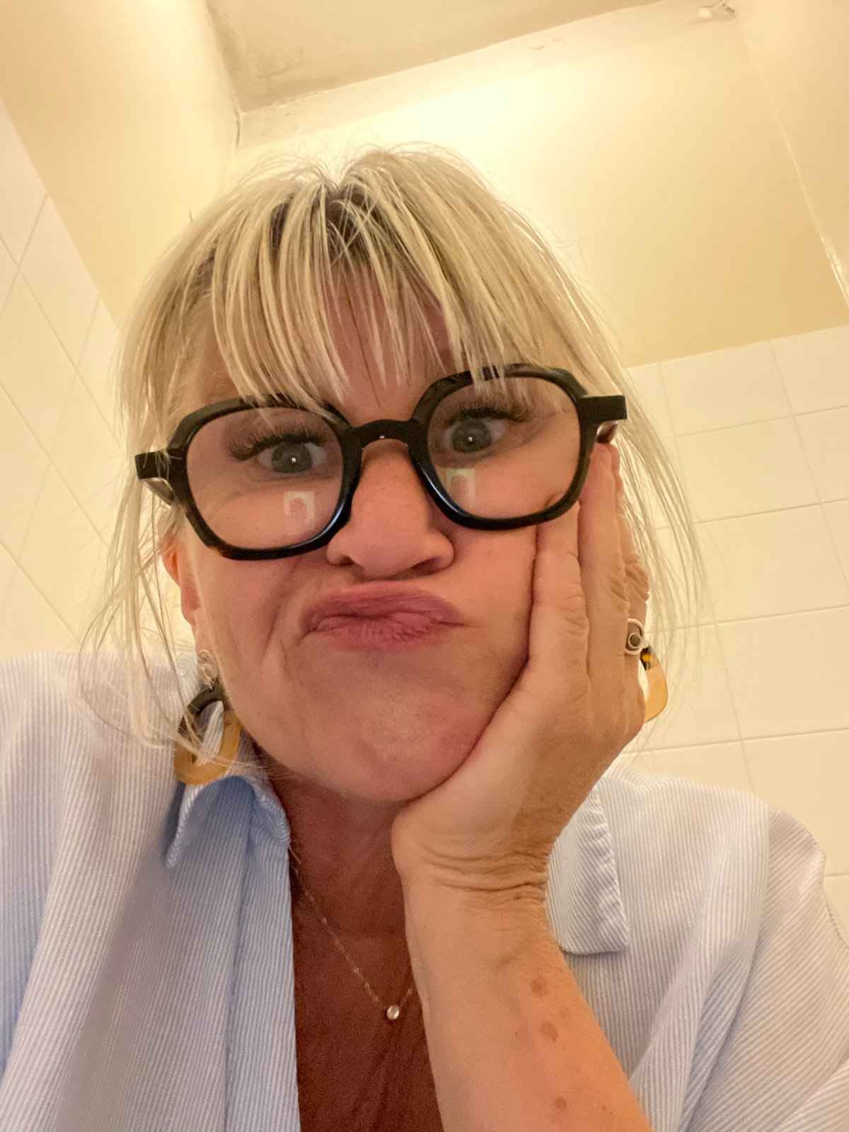 Casual at-home clips mixing selfies, study materials, and doodles