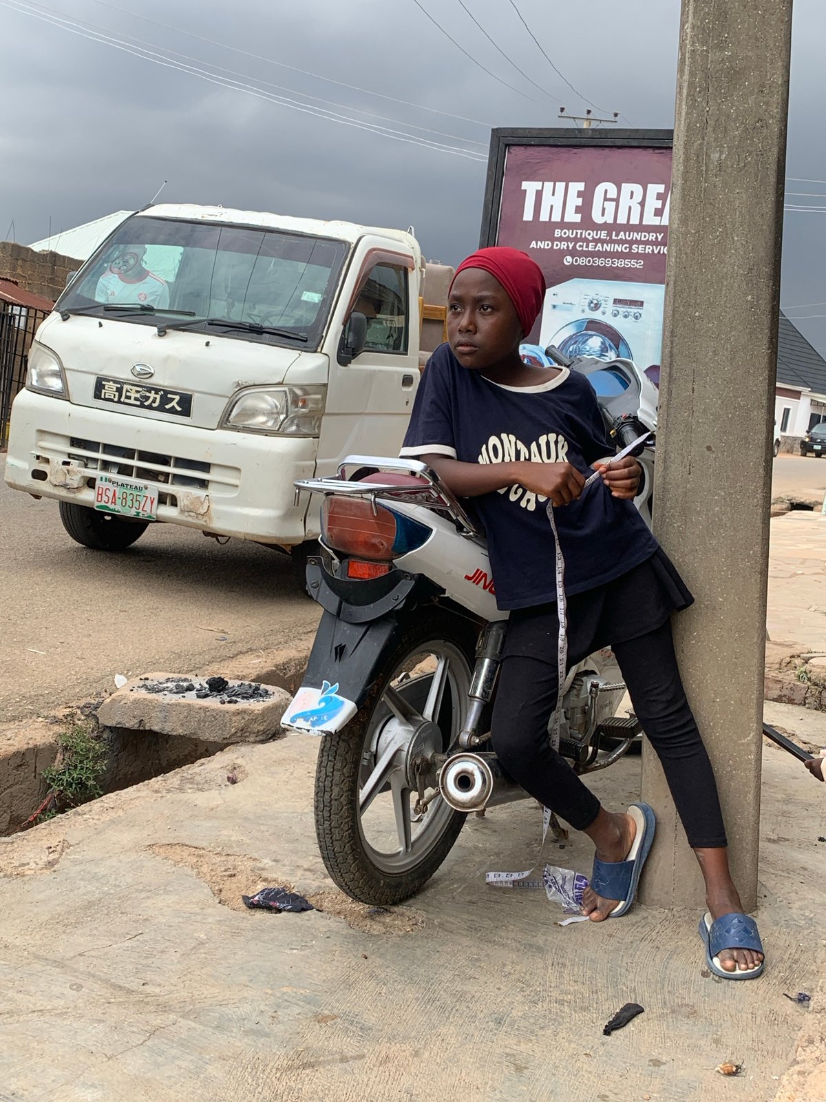 Ordinary street life documented in Gura Top Nigeria community