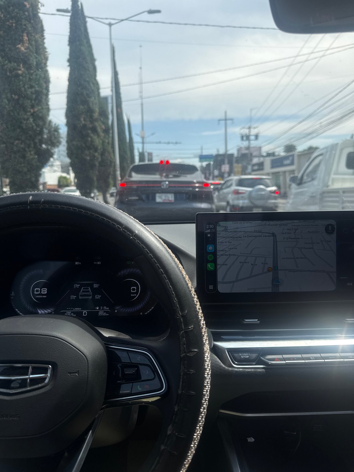 Traffic jam reported in Puebla, Mexico streets