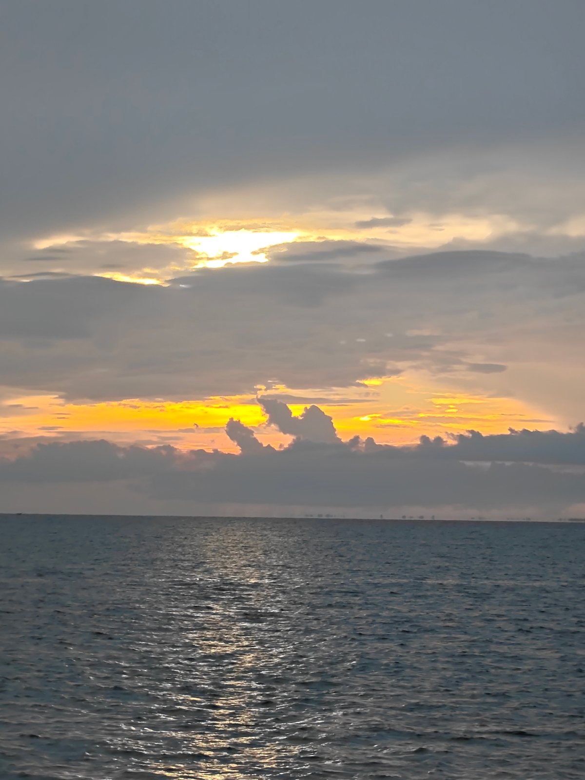 Sunset captured from multiple vantage points along Indonesian coast