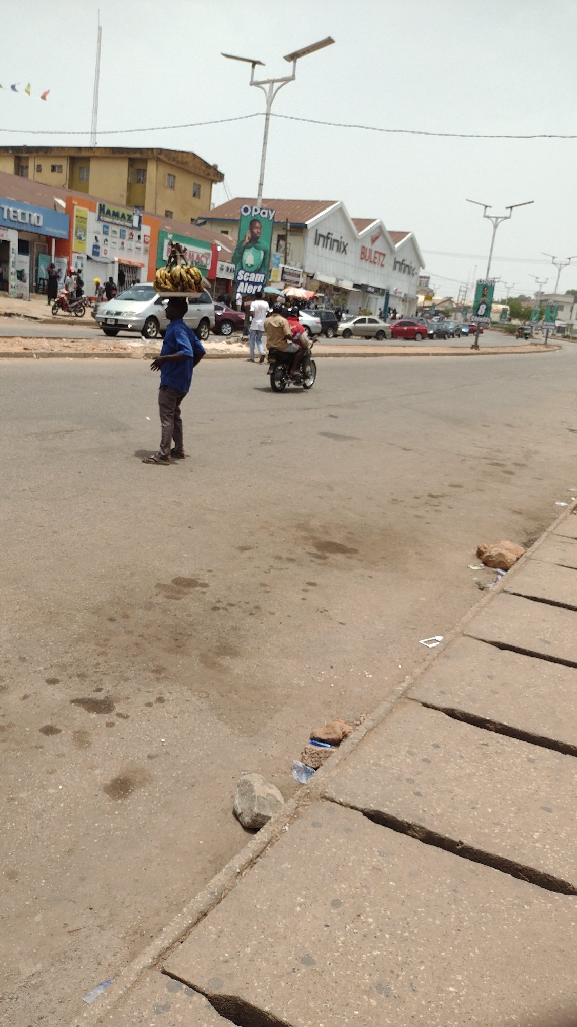 Ordinary street life documented across Jos, Nigeria Sunday morning