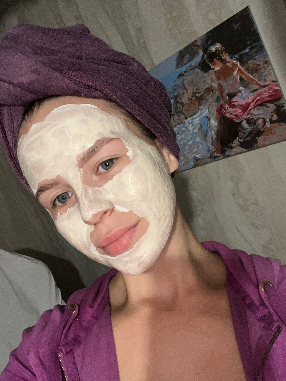 Face mask selfies and a dramatic sunset, same evening