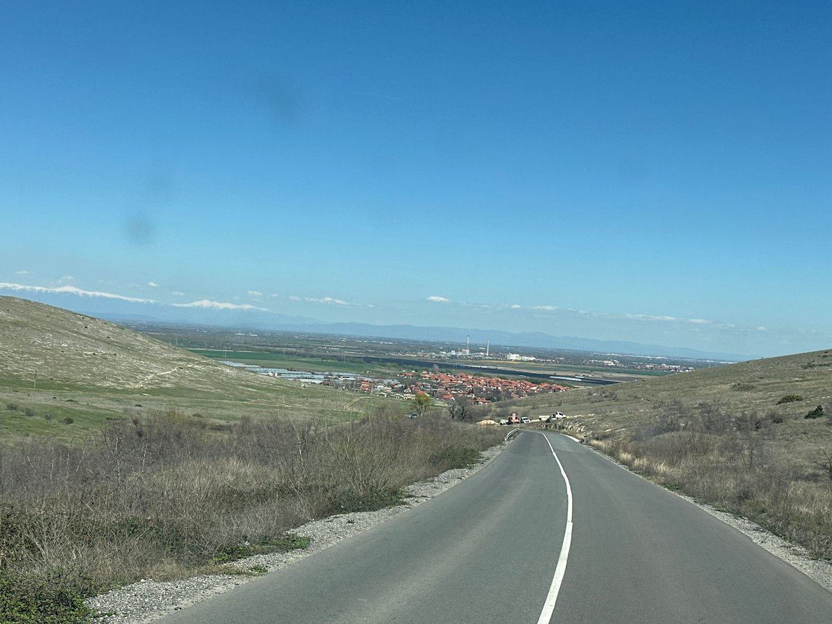 Road view captured approaching Isperihovo, Bulgaria