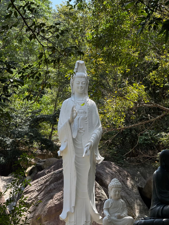 Tourist explores cultural park attractions in Nha Trang Vietnam