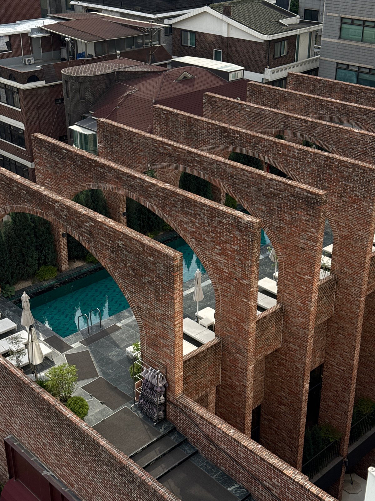 Red brick building complex documented in Seoul
