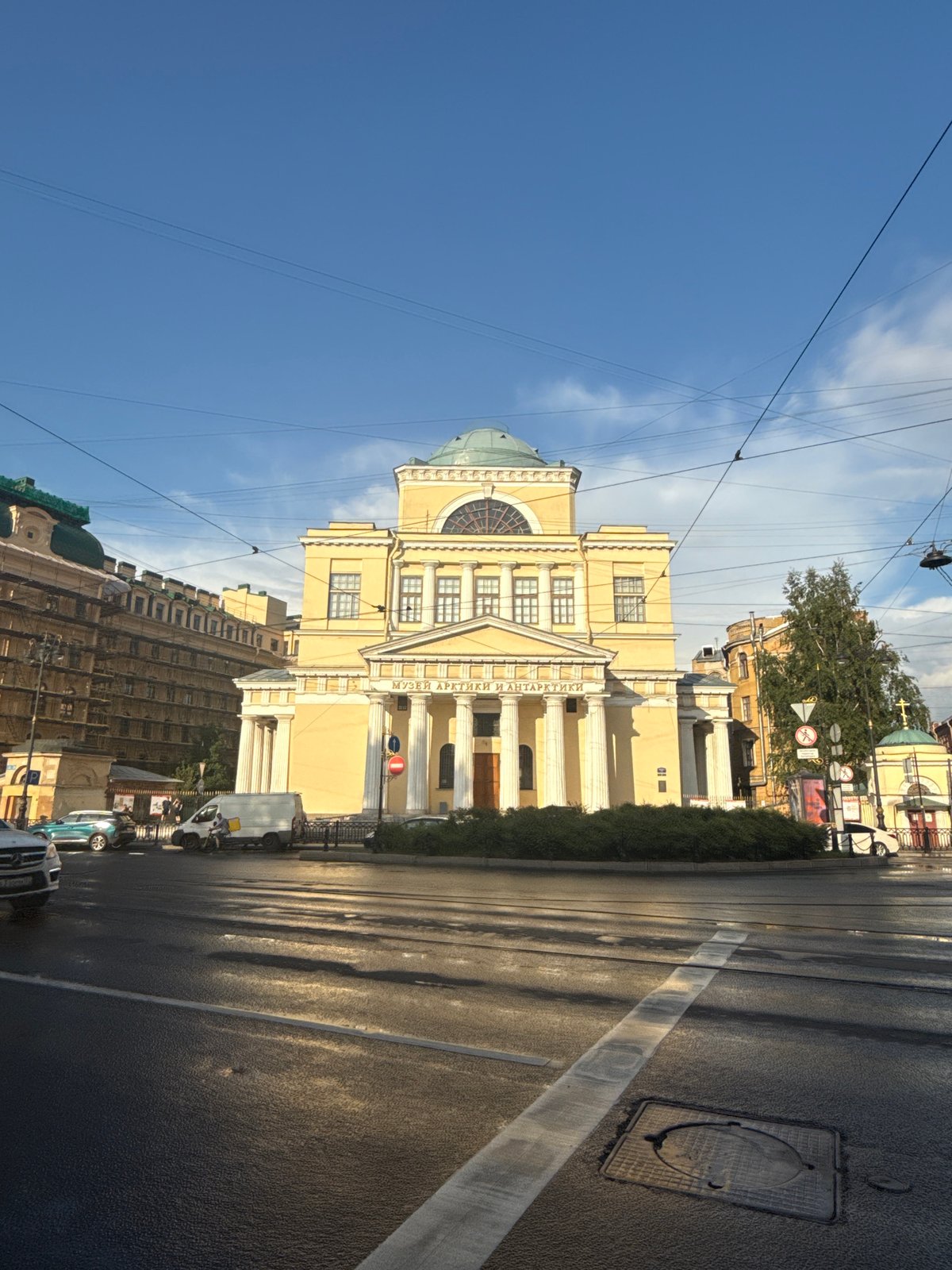 Saint Petersburg street life captured across downtown district