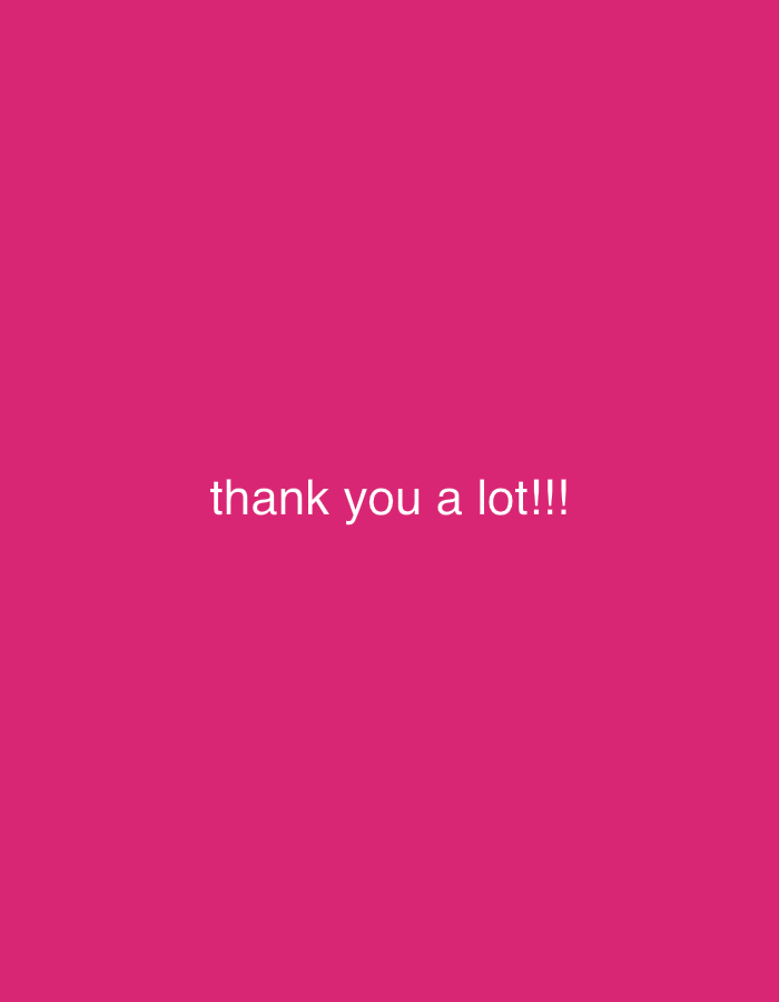 Digital thank you message captured in Zagreb