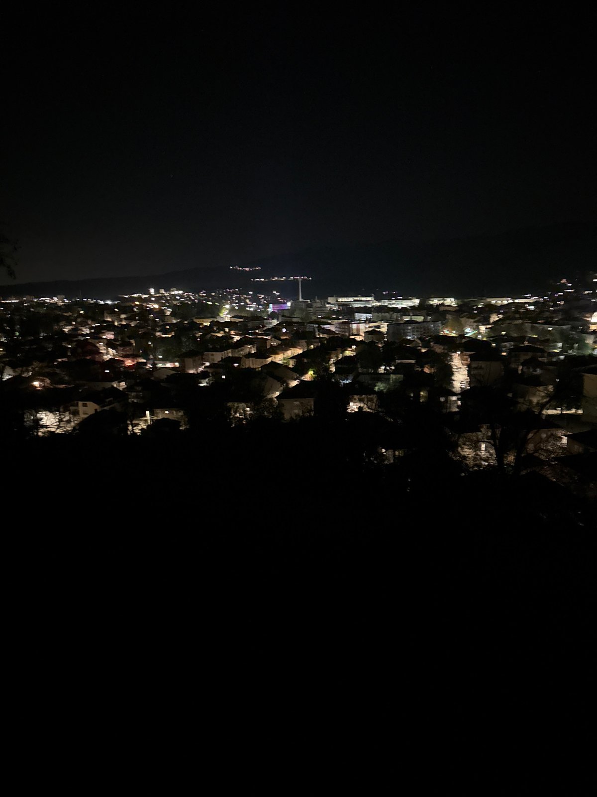 Nighttime coastal views and vehicle incident documented across Bulgaria