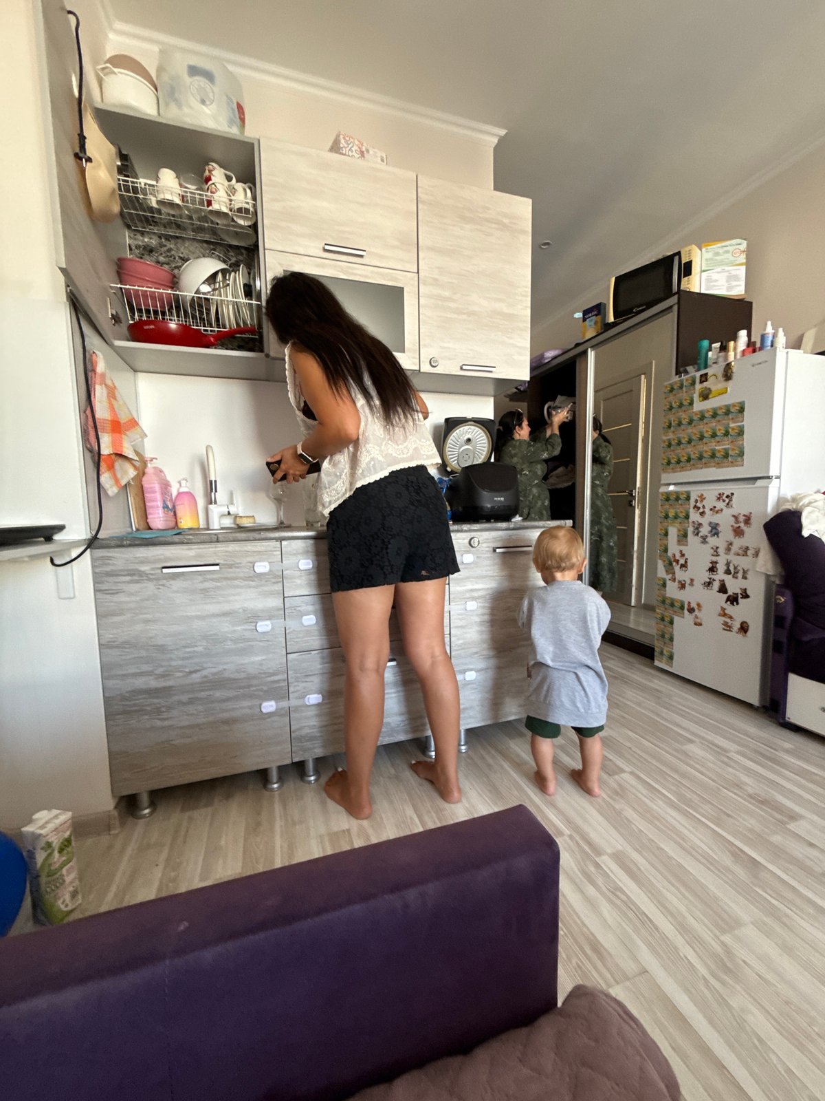 Lazy morning at home in a Sochi apartment