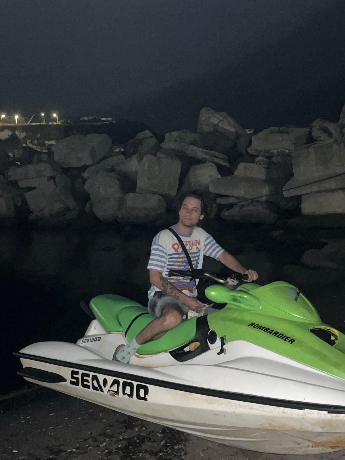 Summer night on the Lozenets seafront, Bulgaria