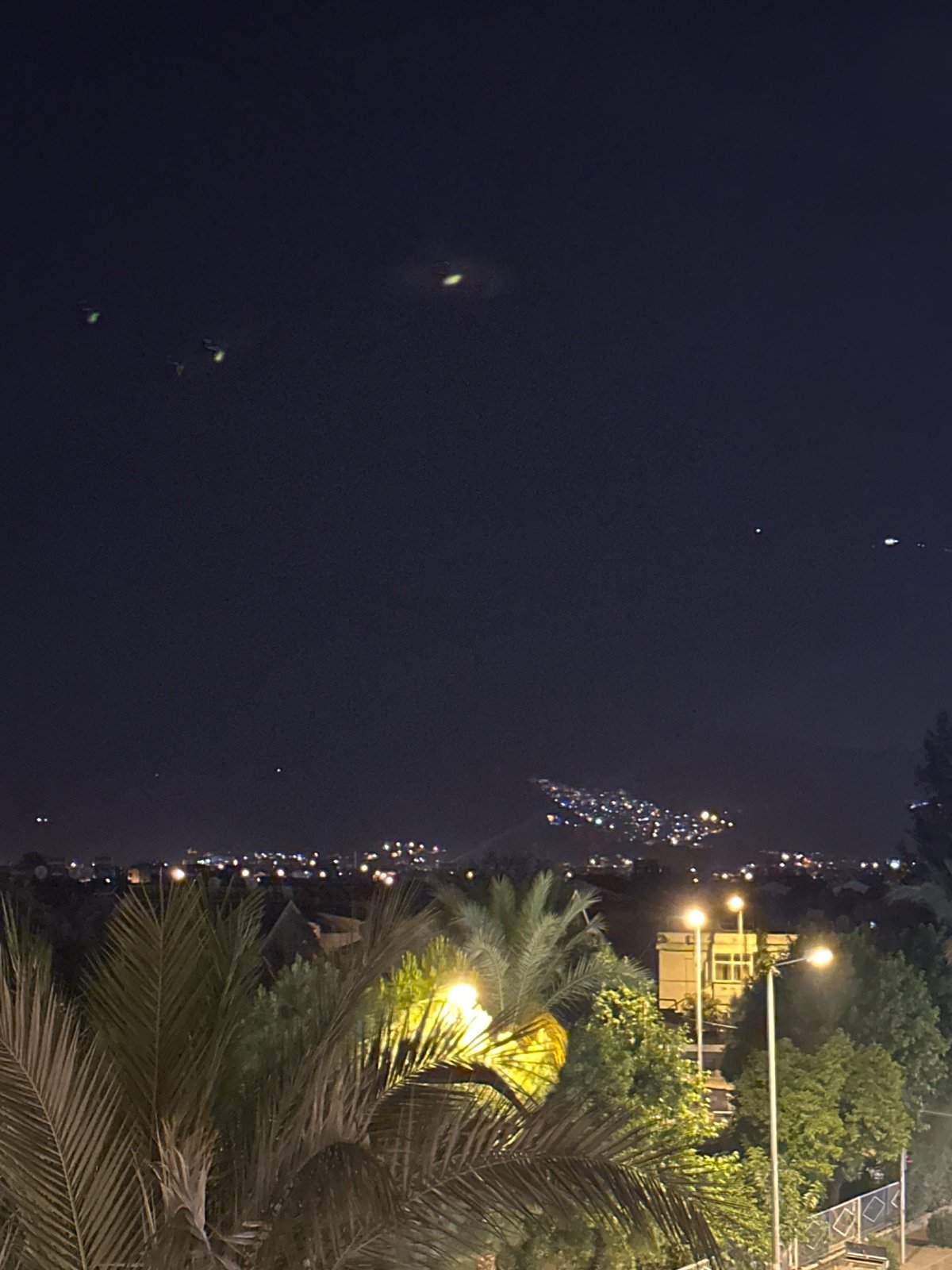Nighttime street scenes documented in Fethiye, Turkey