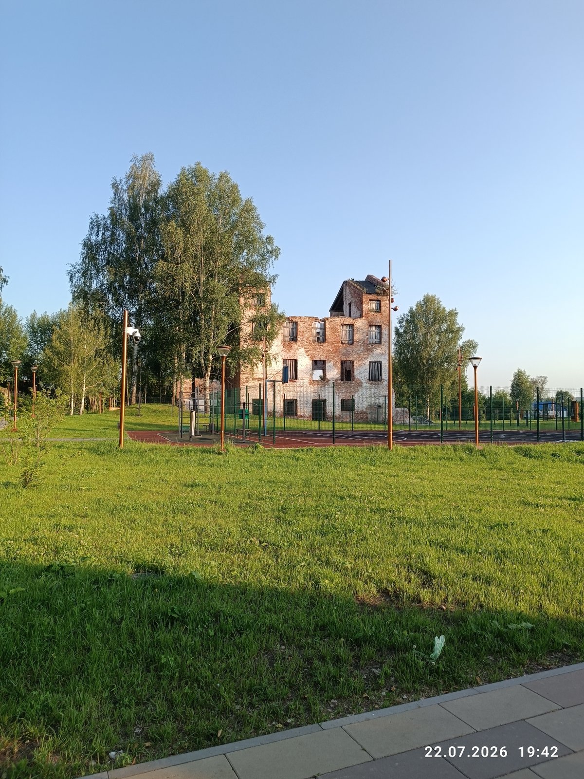 Verkhoturye ruins, churches, and waterways on a summer afternoon