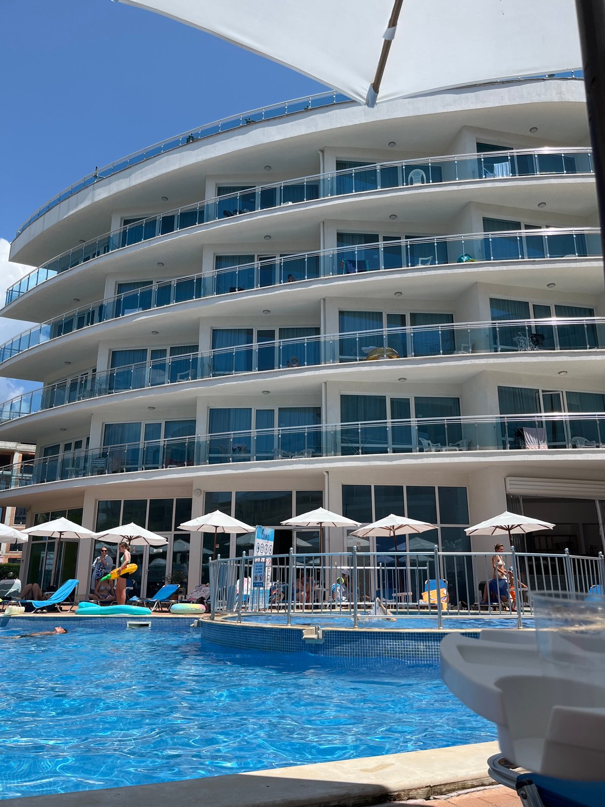 Summer morning at Sol Marina Palace resort, Nesebar
