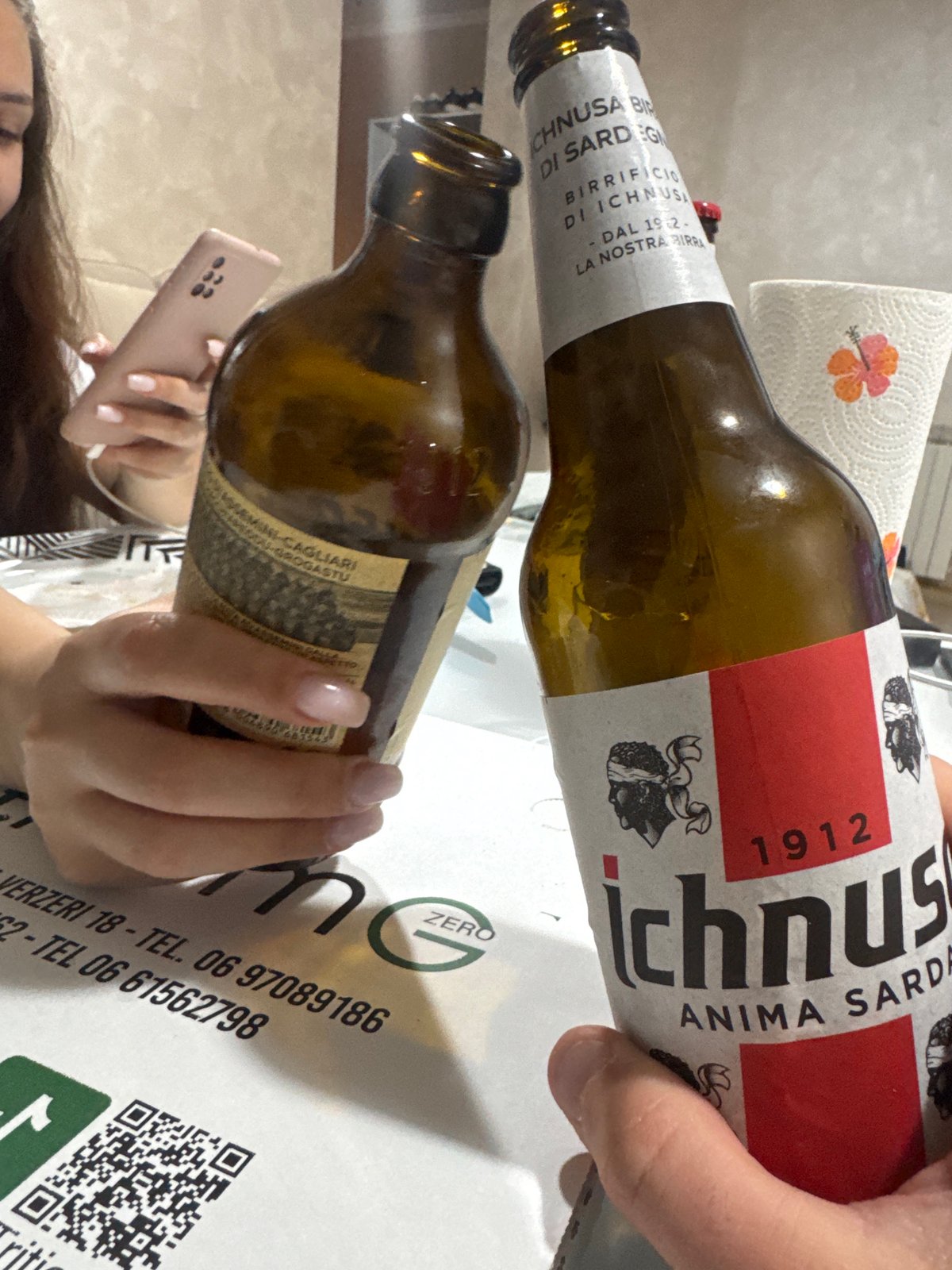 Ichnusa beer bottles documented in Rome
