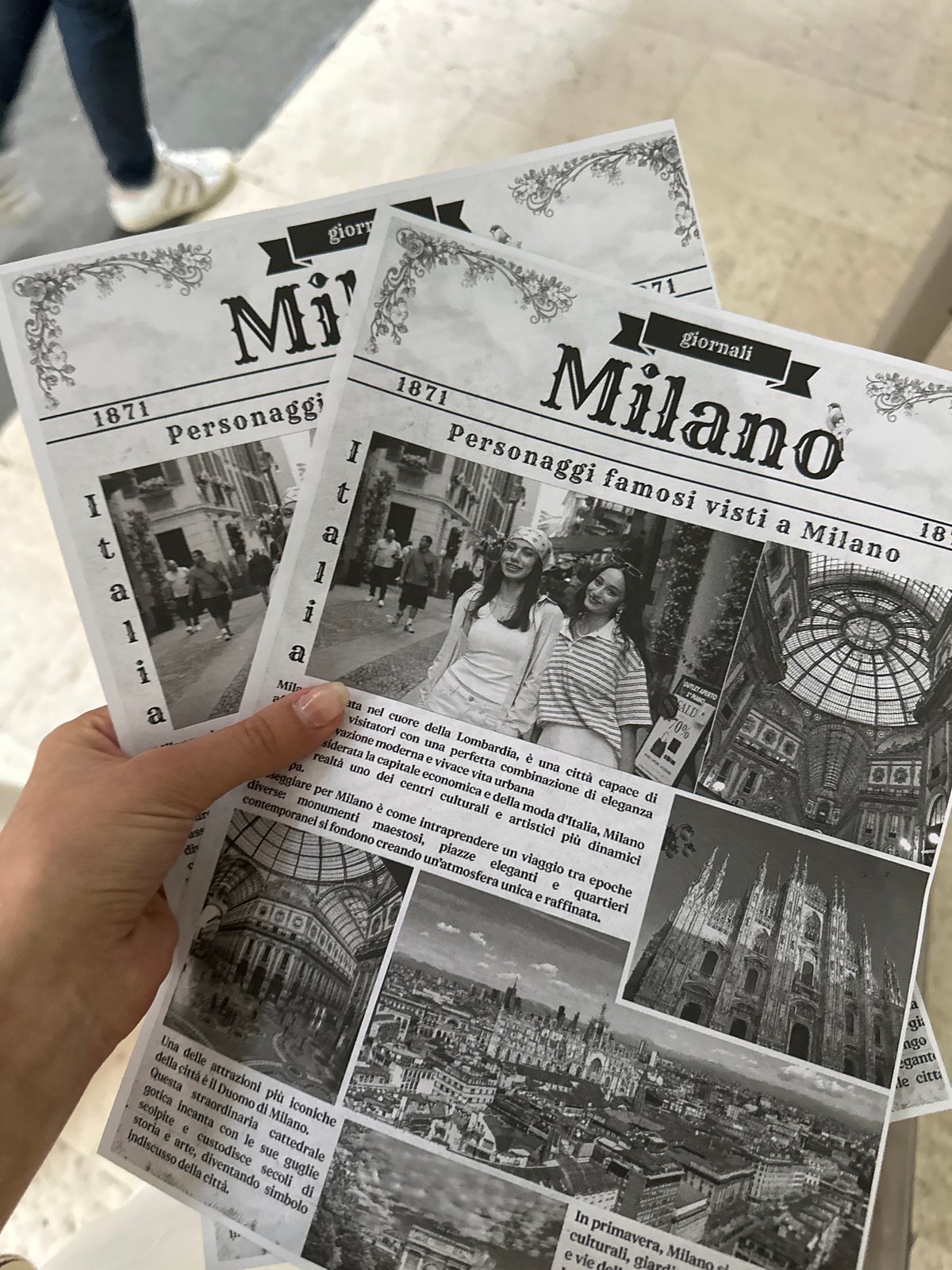 Ordinary afternoon moments documented across Milan streets