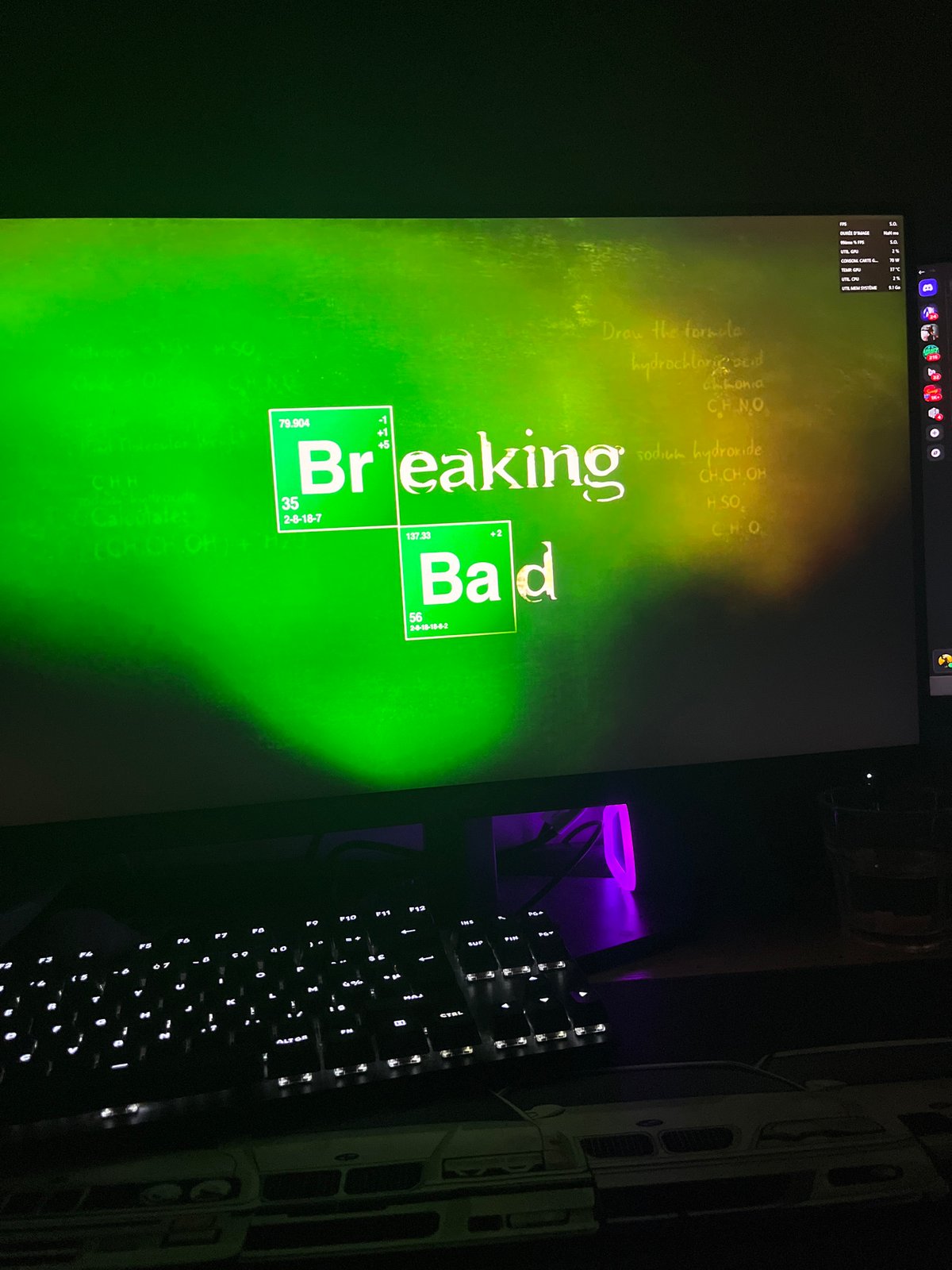 Strasbourg resident spotted using Breaking Bad themed computer setup