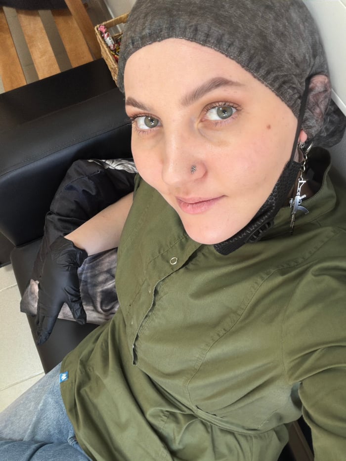 Medical student documents anatomy studies in Chaikovsky facility