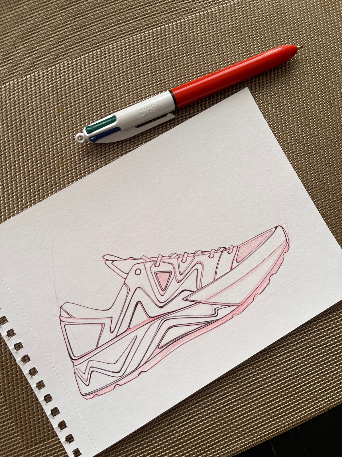 Morning glimpses: artistic sketching and peaceful dog nap