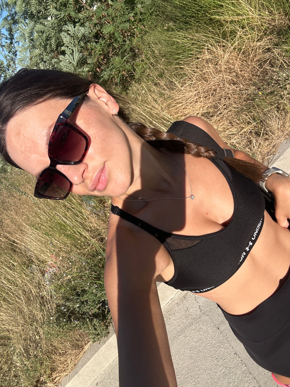 Morning selfie session in sunny Boreti, Montenegro