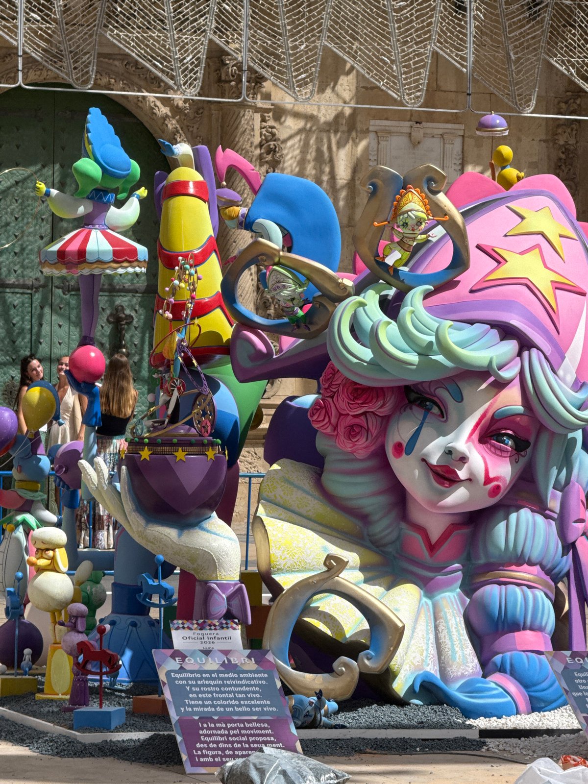 Giant festival sculptures and fallas fill the city streets
