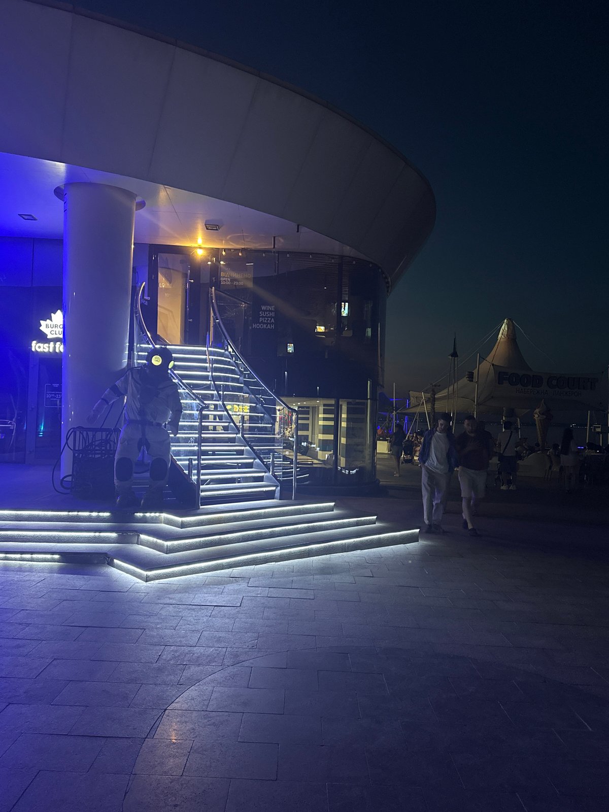Odesa waterfront comes alive on a July evening