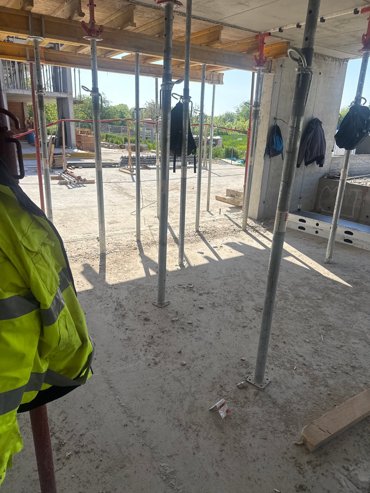 Construction activity documented at Plovdiv building site