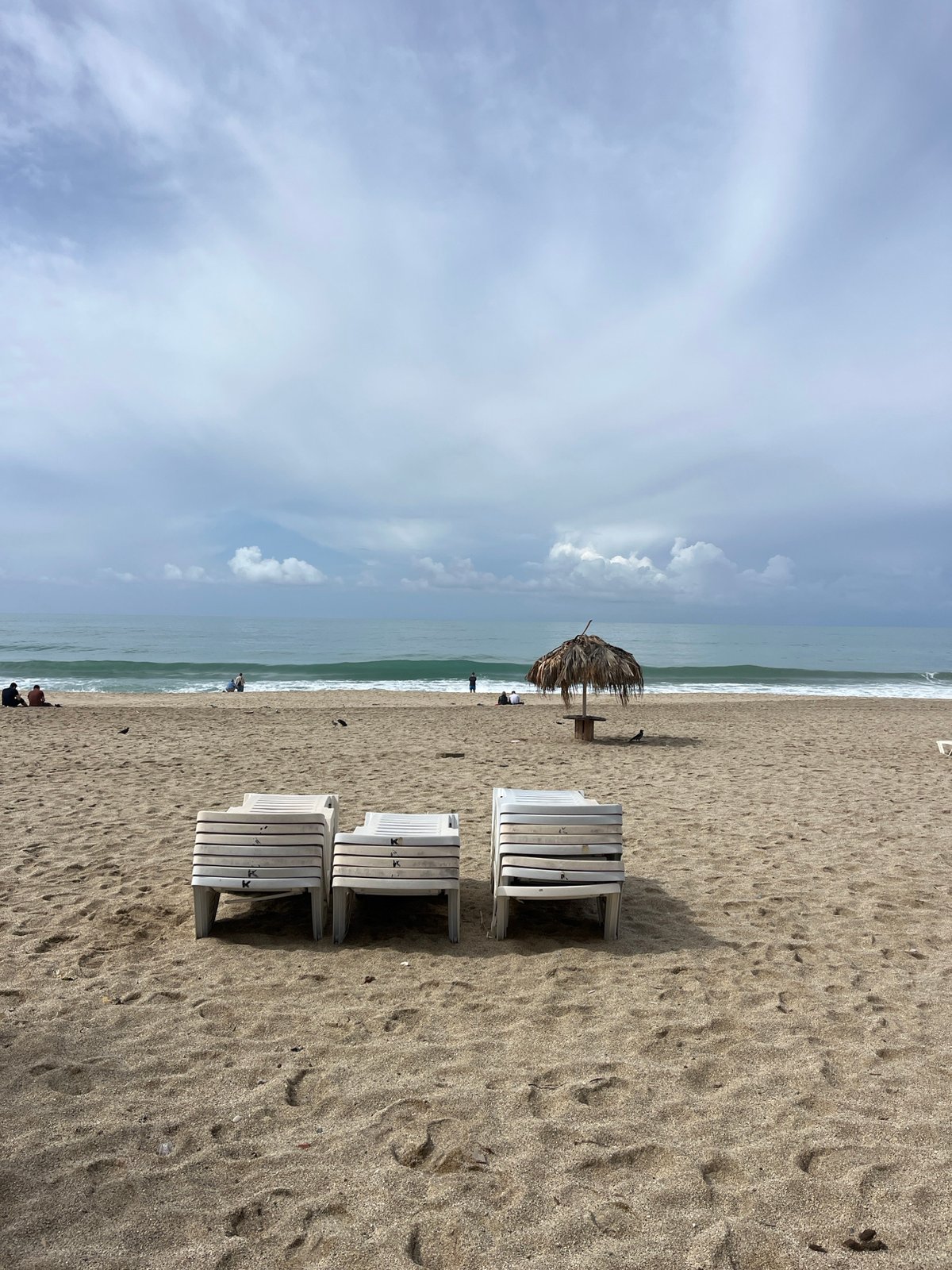 Early morning beach scenes captured in Alanya, Turkey
