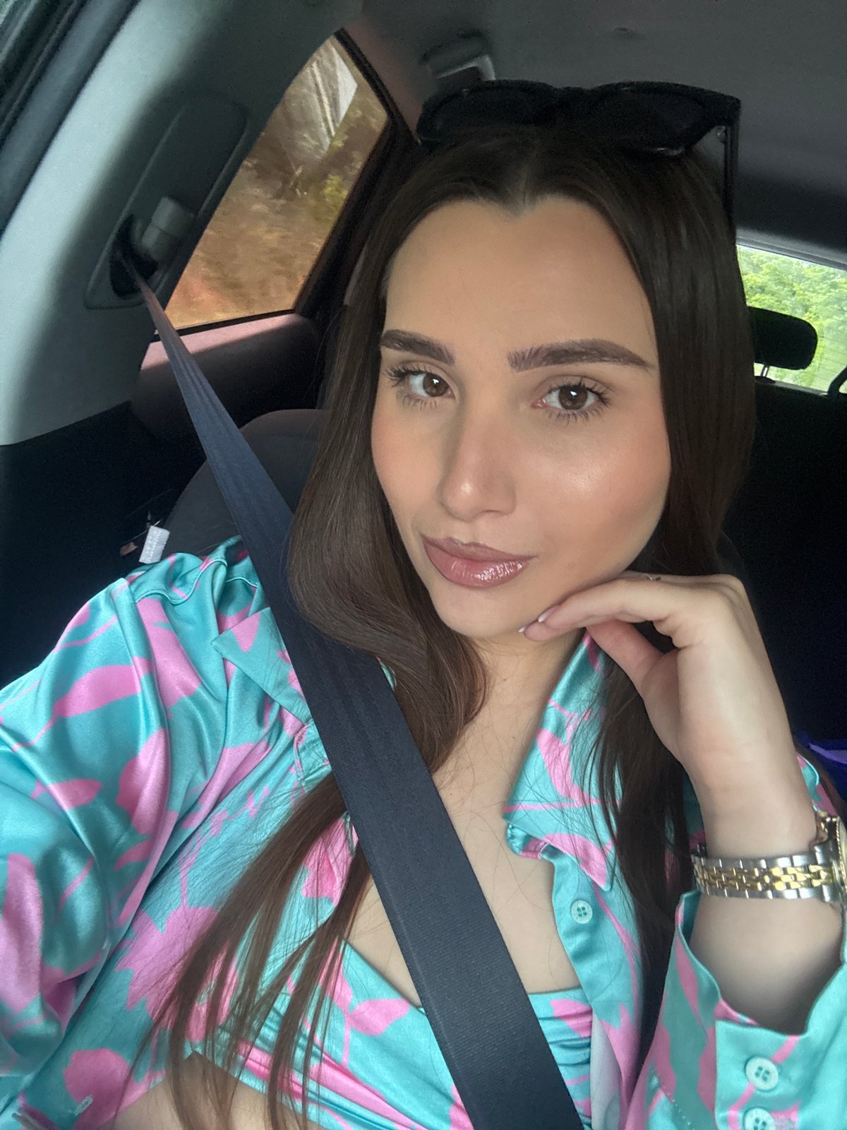 Quick car selfies in Novakovtsi, Bulgaria