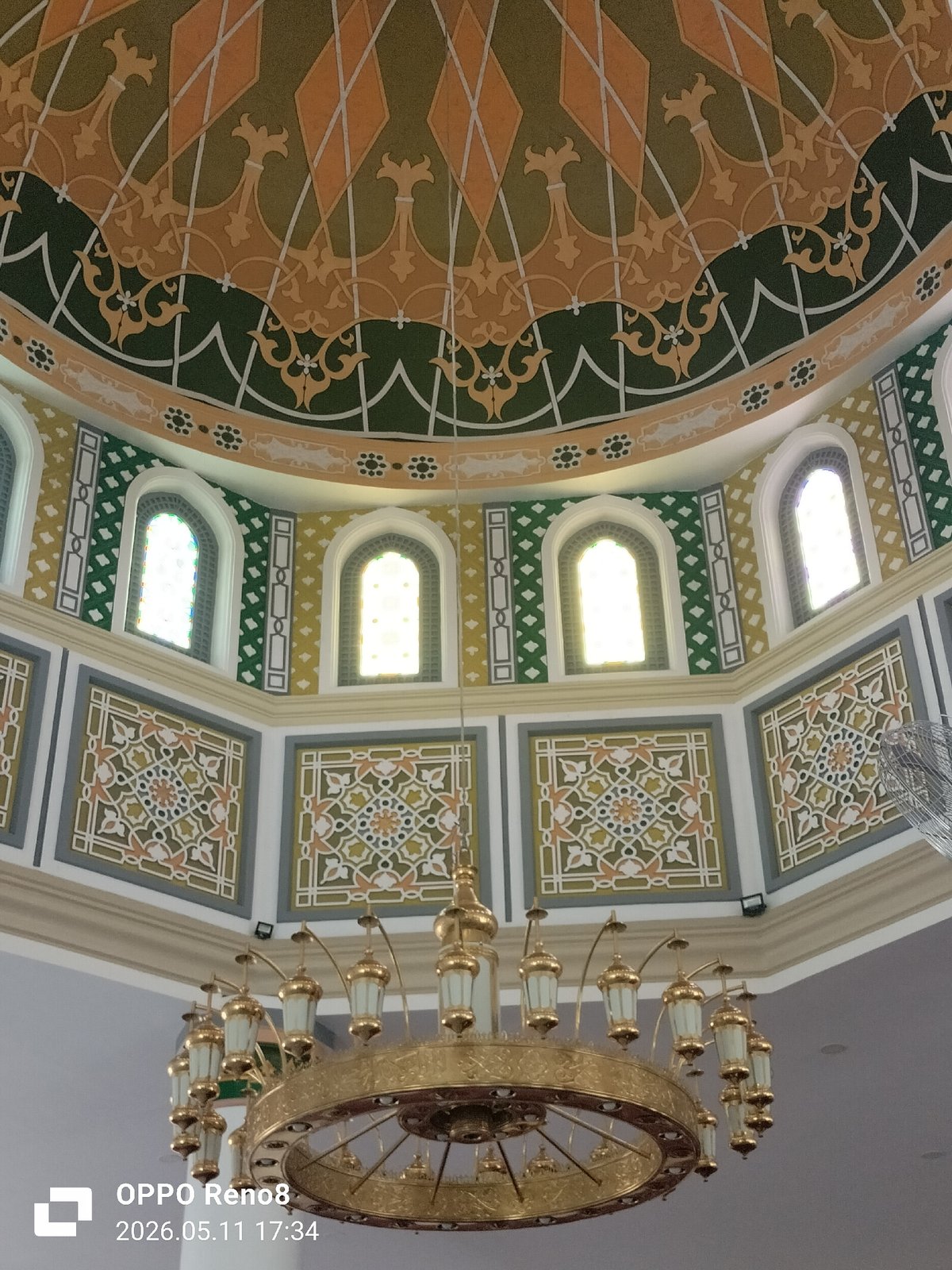 Ornate mosque and pastoral cattle scene documented in Indonesia