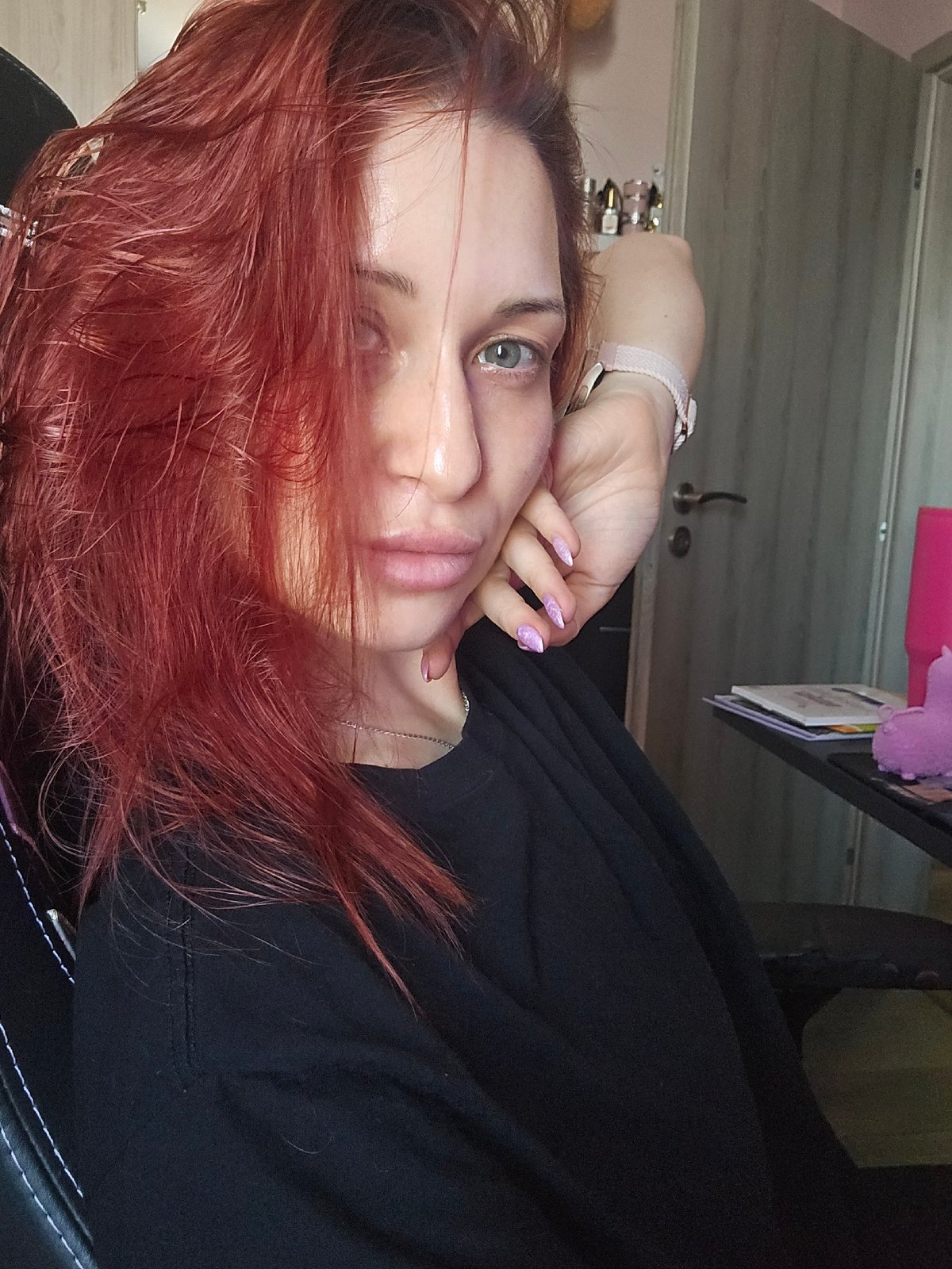Casual selfie series in Burgas, same person, multiple angles