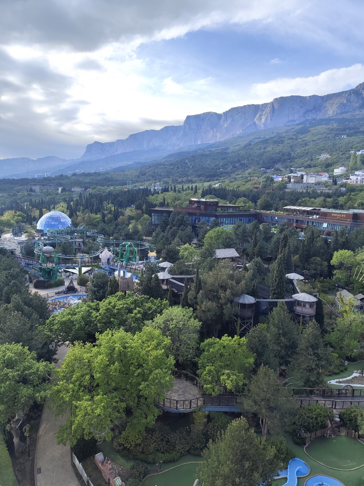 Witness documents Simeiz cityscape views from elevated positions