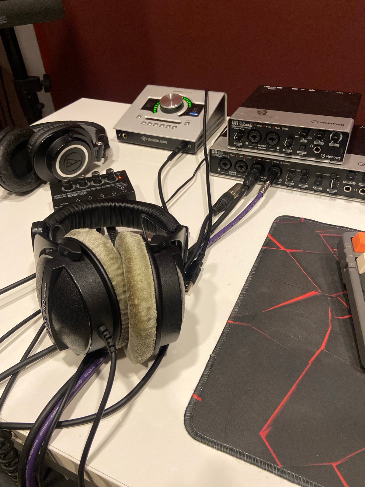 Home recording studio documented in Kazan, Russia