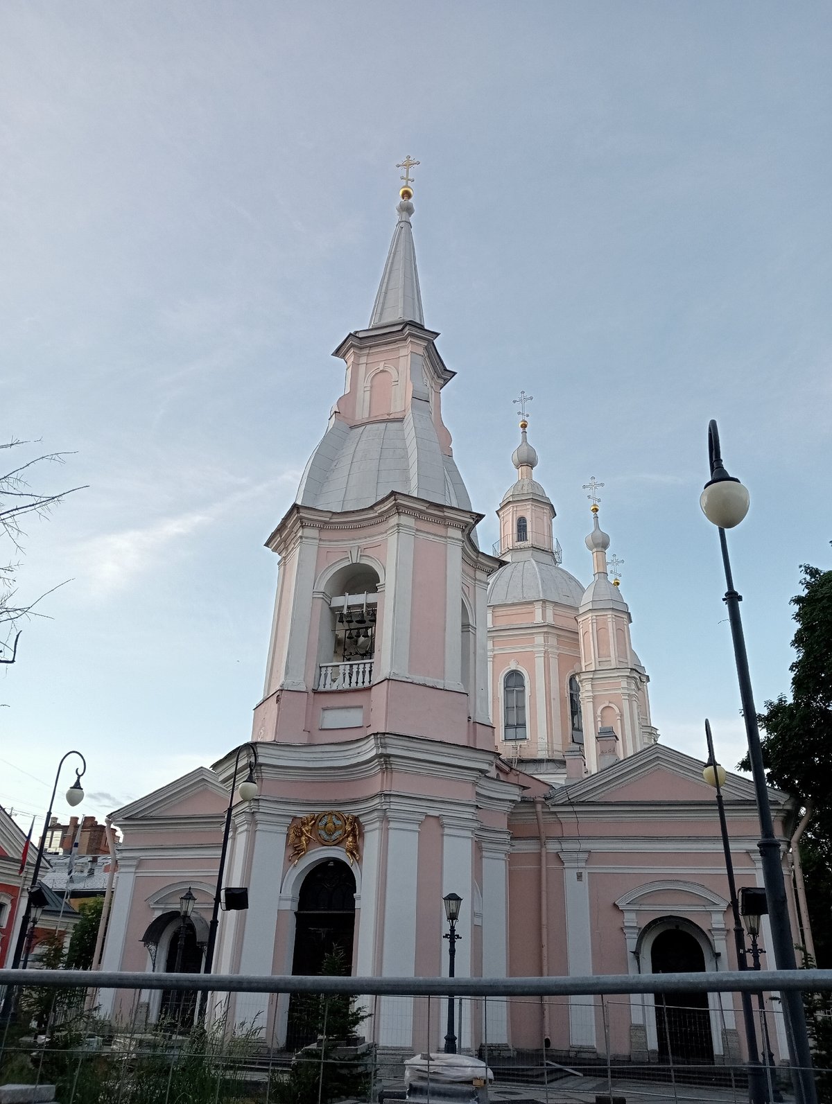 Saint Petersburg streets, landmarks, and a dragon sculpture