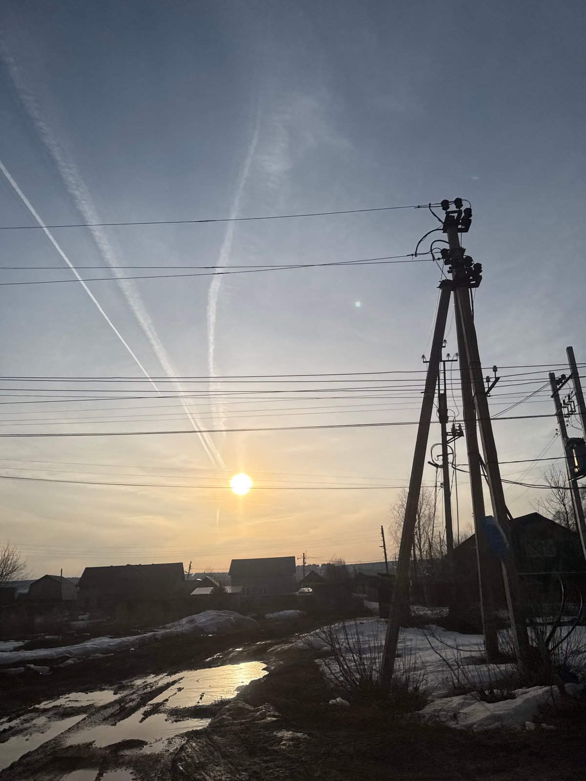 Routine moments captured in rural Russian town