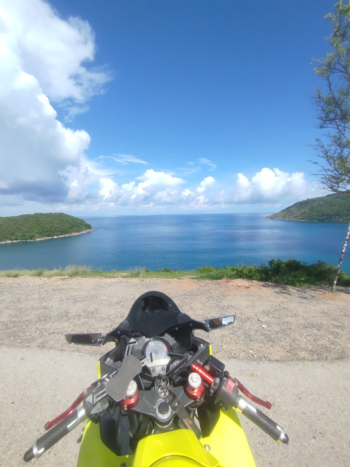 Motorcycle tour of Rawai coastline with scenic beach stops
